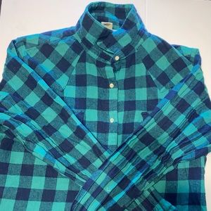 Vtg Wrangler Wrancher Plaid Flannel Pearl Snap Shirt